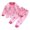 Pink2, variant on NordicNest Girls Pajama Set Soft Long Sleeve Kids Comfortable Loungewear Outfit For Toddler And Baby Girls 6t Girls Outfits
