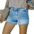 thumbnail image 5 of IROINNID Women's Casual Summer EL Leisure Denim Shorts Streetwear, 5 of 8