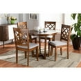 thumbnail image 5 of Dayna Modern and Contemporary Grey Fabric Upholstered and  Wood 5-Piece Dining Set, 5 of 5
