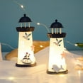 thumbnail image 4 of 1pcs Lighthouse LED Light Garden Beacon Lamp 360 Degree Rotating Home Decor Lighthouse Night Light LED Lighting Lighthouse, 4 of 9
