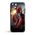 thumbnail image 3 of Funda de Deadpool divertida de Marvel para Apple iPhone, 15, 14, 13, 12, 11, Mini, XS, XR, X, 6S, 6 Pro, Max Plus, cubierta negra, 3 of 5