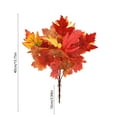 thumbnail image 3 of Moocorvic Thanksgiving Decorations 2 Pack Maple Leaf Flower Bouquet for Autumn Indoor Outdoor Home Kitchen Fall Floral Arrangements, 3 of 7