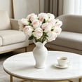 thumbnail image 4 of AOMXGD 12 Heads Burnt Artificial Angola Rose Bouquet 4 Colors Vintage Faux Silk Rose Flower Bundle For Dining Table Home Wedding Photo Props Decor, 4 of 6