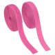 thumbnail image 1 of Cinta de gancho y bucle para coser Uxcell, 2 piezas de tiras de sujetador de nylon no adhesivas de 5 yardas color rojo rosa, 1 of 7