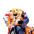thumbnail image 4 of Cellphotouk Resina Animal Perro Estatua Ornamento Creativo Graffiti Interior Decoración para el Baoblaze estatuilla de animales, 4 of 5