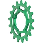Wolf Tooth Components Single Speed Aluminum Cog: 17T, Compatible with 3/32" Chains, Green