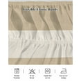 thumbnail image 5 of Country Retro Bed Skirt Vintage Linen Texture Bed Skirts Queen Size 18 Inch Drop, Wrap Around Dust Ruffle&nbsp;Bedskirt with Adjustable Elastic Belt for Queen Size Beds, 5 of 7