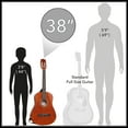 thumbnail image 3 of Ashthorpe 38-Inch Beginner Acoustic Guitar Starter Package, Brown, 3 of 7