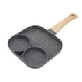 thumbnail image 3 of Black Omelet Pan, Comfortable To Hold 4 Hole Frying Pan  For Kitchen For Gas And Induction Cooker Black, 3 of 8