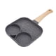 thumbnail image 1 of Sartén de 4 orificios Sartén para tortilla antiadherente resistente al calor para panqueques Hamburguesas Accesorio de cocina para cocina de gas e inducción Negro, 1 of 14