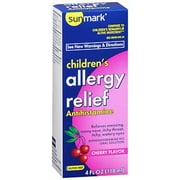 Sunmark Allergy Relief Liquid Cherry - 4 oz