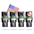 thumbnail image 2 of Quick Pressure QP-000065 Valve de Surveillance de Pression des Pneus Chromée en Laiton 65 psi, (Lot de 4), 2 of 4