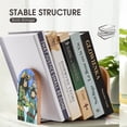 thumbnail image 6 of My Hero Academia Boku Bookends Wood Book Divider Decor Shelves Non-Skid Book Stand 2 Pieces For Classroom Dormitory Bookshelf Office Home, 6 of 7