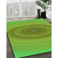 thumbnail image 3 of Ahgly Company Machine Washable Indoor Rectangle Transitional Green Area Rugs, 6' x 9', 3 of 7