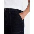 thumbnail image 4 of Time and Tru Women's Wide Leg Utility Trousers, 31" Inseam, Sizes 0-20, 4 of 5