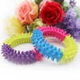 thumbnail image 4 of Flmtop Dog Cat Biting Barbed Ring Soft Rubber Non-toxic Molar Cleaning Tooth Pet Toy Random Color, 4 of 8