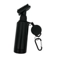 thumbnail image 4 of Cepillo de limpiador de club de golf con cable retráctil con botella de spray Regalo multipropósito al aire libre Cepillo de club de golf fácil de Negro, 4 of 8