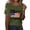 Army Green, variant on Women 250th Anniversary USA Shirt Women Patriotic Independence Day Shirt Women Casual Crew Neck Top