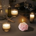 thumbnail image 5 of Msgweeeg Big Candle Candle 4 Pcs Low Temperature Candles Wine Red Rose Flower Shaped Scented Candles Adult Low Heat Body Safe Candles Wax Play for Home, 5 of 7