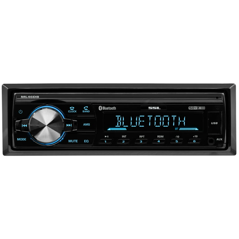 Soundstorm Ml46db Single-DIN In-Dash Mechless Digital Media AM/FM Receiver with Bluetooth