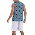 thumbnail image 2 of Honeii Cute Cartoon Astronaut print basktball shirt for men and women, Unisex basketball jersey for Theme party-4X-Large, 2 of 6
