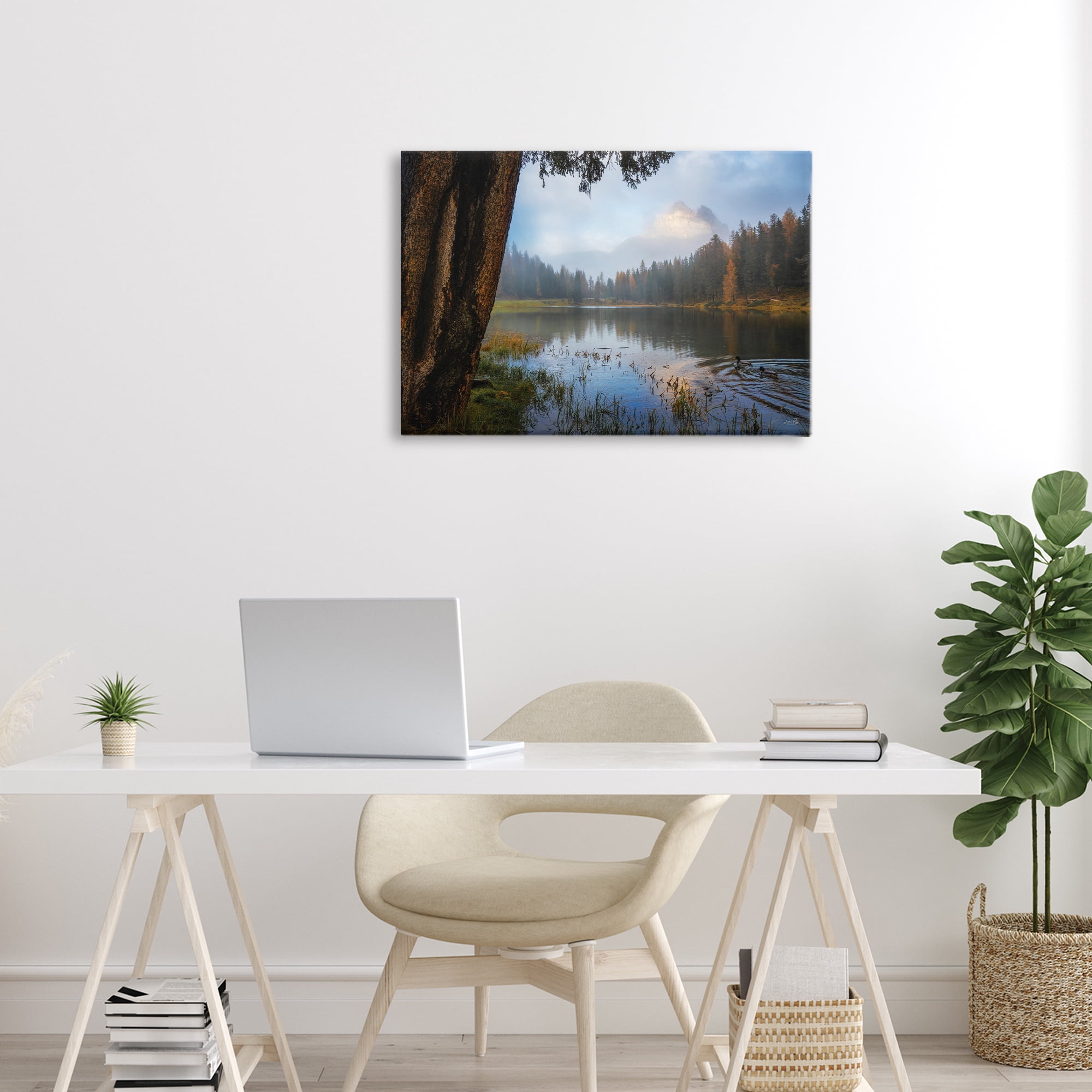 Stupell Industries Autumn Forest Reflections Canvas Wall Art, design by Martin Podt