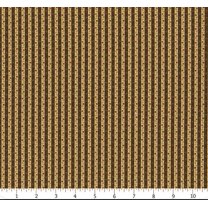 Cotton Hearthstone Sew'n Wild Oats Flowers Stripes Pattern Designs Dutch Historical Marcus Fabrics Brown Cotton Fabric Print by the Yard (R600535-BROWN)