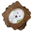 thumbnail image 2 of Carolines Treasures SS8835FC Westie Foam Coaster Set of 4 3 1/2 x 3 1/2 multicolor, 2 of 3