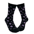 thumbnail image 6 of Purple Paw Print Dog Lover Socks from the Sock Panda (Adult Medium - Women's Shoe Sizes 5-10), 6 of 7