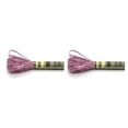 thumbnail image 2 of Matsuzay Hilo de cableado de punto de cruz Fibra de poliéster No es fácil de desvanecer Línea de bordado doble mercerizado Cuerda de lingotes Rosa PúrpuraE316 2piezas, 2 of 6