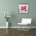 thumbnail image 3 of Trademark Fine Art " Pink Poppy I " Canvas Art by Color Bakery White Matte, Silver Frame, 3 of 4
