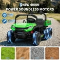thumbnail image 5 of Eastvita 24V 4WD Electric Ride-On Dump Truck, 2-Seater, Remote, Dump Bed, 3 Speeds, Music, 5 of 8
