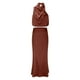 thumbnail image 3 of Conjunto de vestido largo de dos piezas de satén para mujer - Top sin mangas con cuello alto y falda con abertura lateral, ropa formal y casual para fiestas, 3 of 7