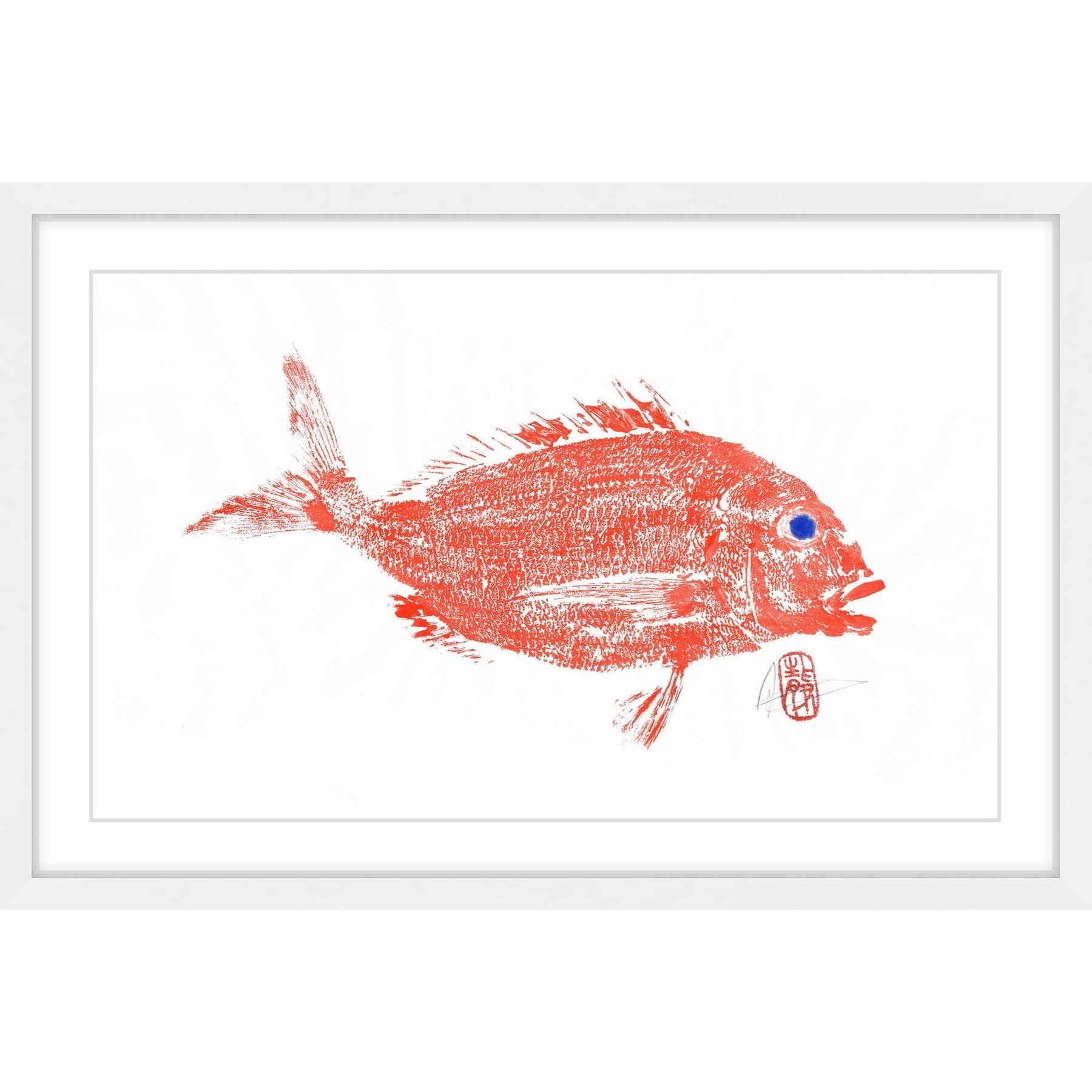 "Red Snapper" Framed Painting Print