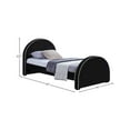 thumbnail image 3 of Meridian Furniture Brody Black Velvet Twin Bed, 3 of 7