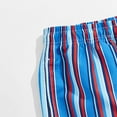 thumbnail image 6 of Men's Swim Trunks Swim Shorts Men Ndbuld Men Fashion Casual Drawstring Elastic Stripe Printing Design Beach Shorts Sapphire Blue S, 6 of 6