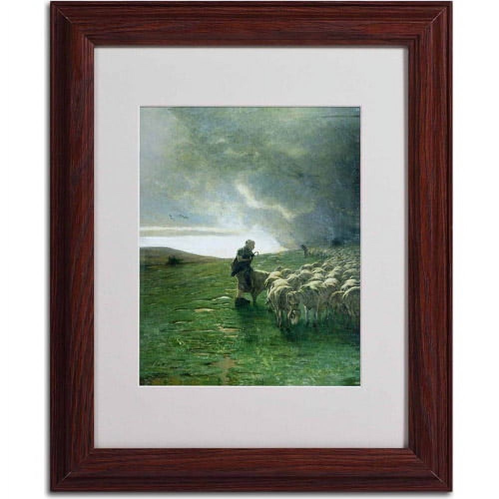 Trademark Fine Art Landscapes Matted Framed Art ' After Storm ' by Giovanni Segantini