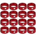 thumbnail image 4 of 16 Pcs Cordes Antidérapantes en Alliage d'Aluminium à 3 Trous pour Camping en Plein Air Randonnée (Rouge), 4 of 8