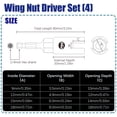 thumbnail image 3 of Juego de destornilladores Facoow, 4 unidades, Power Wing, 3 of 9