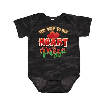 

Inktastic Pizza Way to My Heart Italian Food Gift Baby Boy or Baby Girl Bodysuit