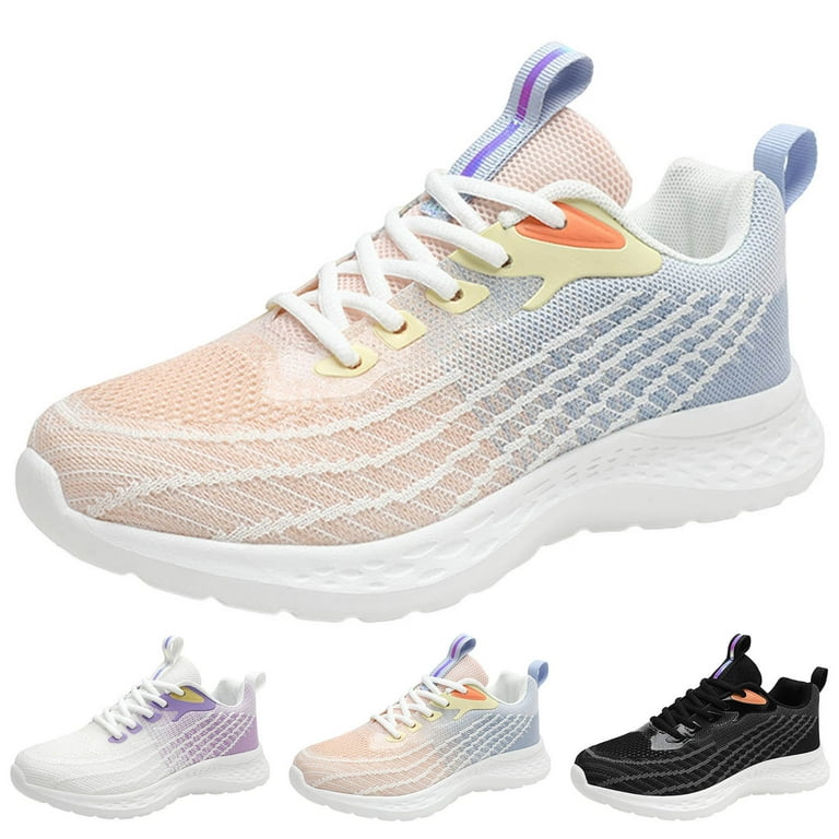 KaLI store Womens Dress Shoes Women s Lightweight Running Shoes Breathable Sport Air Fitness Gym Jogging Sneakers Sky Blue 6.5 Walmart
