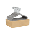 thumbnail image 1 of 50 Ganchos Infantiles De Terciopelo color gris, 1 of 4