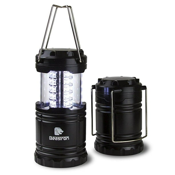 2x beastron portable outdoor led lantern / 600 lumens / collapsible
