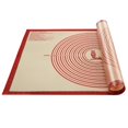 thumbnail image 1 of Alfombrilla de repostería Folksy Super Kitchen de silicona antideslizante, color rojo, 1 of 9
