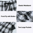 thumbnail image 3 of Yunbao Mens Cotton Pajama Sets Short Sleeve Sleepwear Button Down Loungewear Pjs with Pockets, 3 of 6