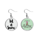 thumbnail image 1 of Let It Snow cita handwrite Colgante decorativo temporada pendientes de primavera joyas Unbranded M, 1 of 3