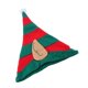 thumbnail image 4 of Sombrero de duende de Navidad con orejas de duende adjuntas para diadema de fiesta para niños y adultos Rojo verde, 4 of 4