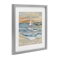 thumbnail image 3 of Stupell Industries Boat Waves Sun Rays Beach Days Gray Framed Print Under Glass design by Audrey Jeanne Roberts, 16 x 16, 3 of 10