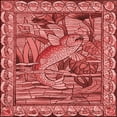 thumbnail image 1 of Ahgly Company Machine Washable Indoor Square Transitional Red Area Rugs, 5' Square, 1 of 7
