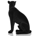 thumbnail image 5 of Resin Figurine Sitting Leopard Statue Artwork Animal Sculpture Tabletop Ornament for Table Centerpieces Office Living Room, 5 of 7